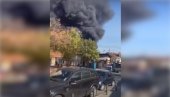 SNIMAK POŽARA U VRANJU: Čule se detonacije, na terenu 4 vatrogasna vozila (FOTO/VIDEO)