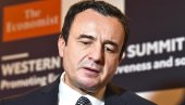 DAVOS PONIZIO LAŽNU DRŽAVU: Kurti na Svetskom ekonomskom forumu predstavlja tzv. Kosovo, ali sa fusnotom
