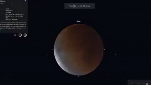 SPEKTAKL NA NEBU U NEDELJU: Totalno pomračenje meseca videćemo golim okom - evo koliko će trajati