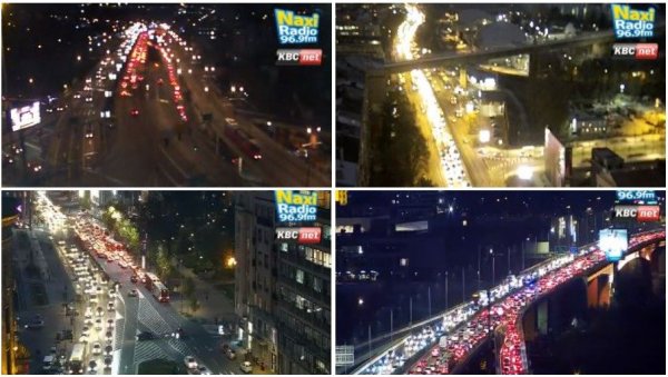 САОБРАЋАЈНИ КОЛАПС У БЕОГРАДУ: И овог петка су се створиле огромне гужве у граду