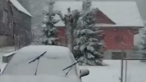 ЗАВЕЈАНА ЗАПАДНА СРБИЈА: Снег у Косјерићу до 30 центиметара