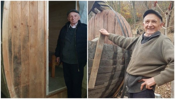 THERE IS NO CABBAGE WITHOUT A WOODEN POT: Randjel Cvetković, from Beli Breg near Aleksinac, cultivates one of the oldest crafts