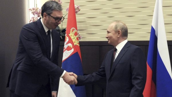 PUTIN CONGRATULATES VUČIĆ: We have confirmed strategic partnership
