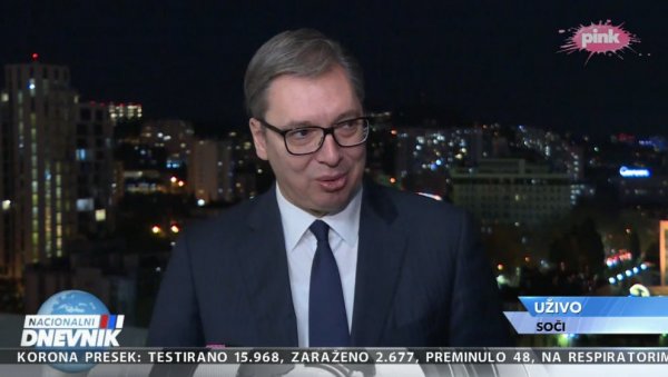 VUCIC ADDRESSED FROM SOCHI Putin told me: Alexander, the solution will be good