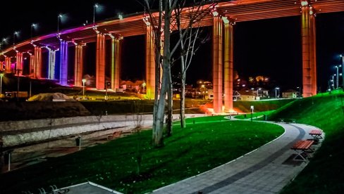 BORBA PROTIV NASILJA NAD ŽENAMA: Most Vrla osvetljen u narandžastu boju