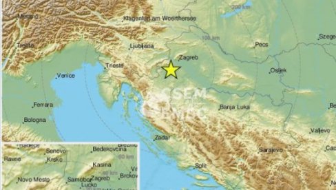 TRESLA SE HRVATSKA: Zemljotres u blizini Zagreba