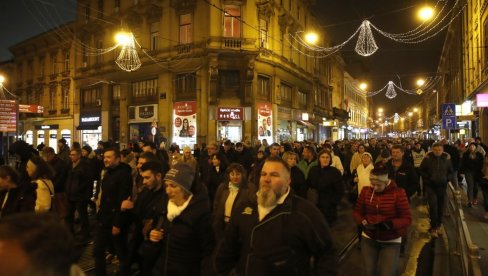 NOVI PROTEST U ZAGREBU: Više od hiljadu demonstranata protiv kovid propusnica