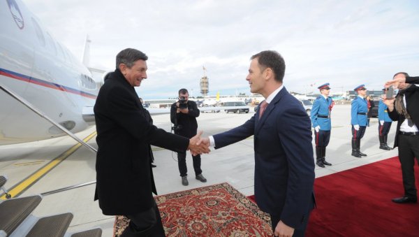 ПАХОР ЗАВРШИО ПОСЕТУ СРБИЈИ: Мали испратио председника Словеније