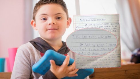 ČISTA EMOCIJA: Pismeni sastav dečaka sa Daunovim sindromom rasplakao region
