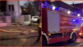 PRVI SNIMAK POŽARA U ZEMUNU: Nastradala jedna osoba - gorela desna strana zgrade (VIDEO)