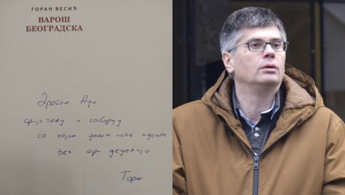 ИЗНЕНАДНИ ДАР: Александар Чотрић добио Весићеву књигу са посебном посветом