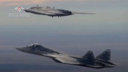 PROTIVNIČKI RADARI TEŽE ĆE GA OTKRIVATI: Ruski dron S-70 “Ohotnik” - lovac koji leti sam, ili sa avionima (VIDEO)