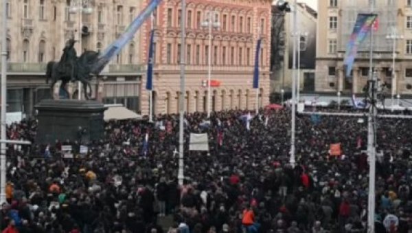 ГРАЂАНИ НИСУ ПОКУСНИ КУНИЋИ: У Загребу протест против измена Закона о заразним болестима