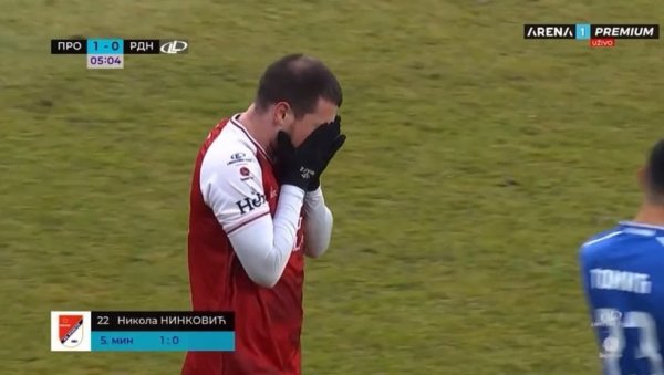 ДАО ГОЛ ПА ЗАПЛАКАО: Нинковић за Новости: Дефинитивно сам то заслужио, плод напорног рада