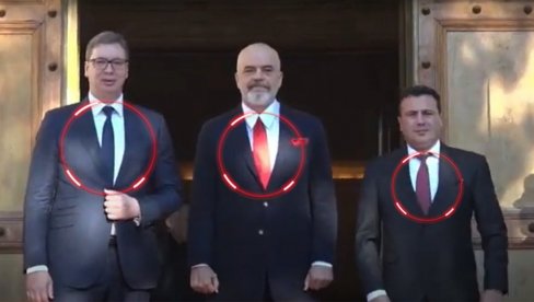 SUPTILNI SIGNALI: Evo zašto Vučić, Rama i Zaev imaju kravate različitih boja - plava, crvena i ljubičasta