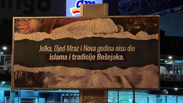 АПСУРДНО ДА НЕКОМЕ СМЕТА ДОЧЕК НОВЕ ГОДИНЕ: Због спорног билборда реаговао и градоначелник Зенице (ФОТО)