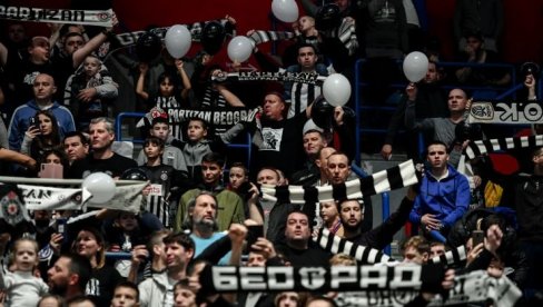 KAKVA SCENA U PIONIRU: NBA asovi došli da bodre Partizan protiv Budućnosti (FOTO)