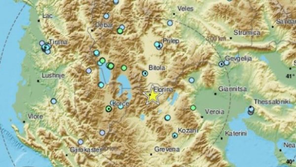 ТРЕСЛА СЕ И МАКЕДОНИЈА: Код Битоља забележен земљотрес од 5,8 степени по Рихтеру