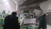 SRUŠIO SE ZID PIJACE STARI MERKATOR: Ima povređenih