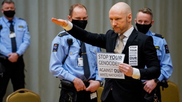 НЕМА МИЛОСТИ, БРЕЈВИК ОСТАЈЕ У ЗАТВОРУ: Норвешки су одбиозахтев за условну слободу масовном убици