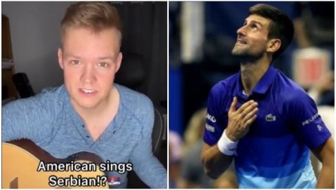 HIT SNIMAK: Amerikanac propevao na srpskom zbog Novaka Đokovića - i to kako! (VIDEO)