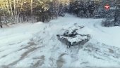 РАДИ И НА -50: Руском оклопном возилу не може ништа ни поларна хланоћа (ВИДЕО)