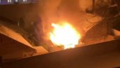 SNIMCI POŽARA U NOVOM SADU: Eksplodirala plinska boca, vatrogasci na terenu (VIDEO)