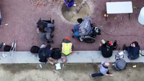 CENTAR ZA POMOĆ MESTO UŽASA: Vlasti San Franciska htele da pomognu narkomanima-beskućnicima, pa napravile mesto za drogiranje (VIDEO)