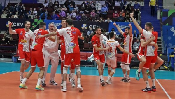 РАДОСТ НОВОСАЂАНА: Одбојкаши Војводине уписали прву победу у Лиги шампиона
