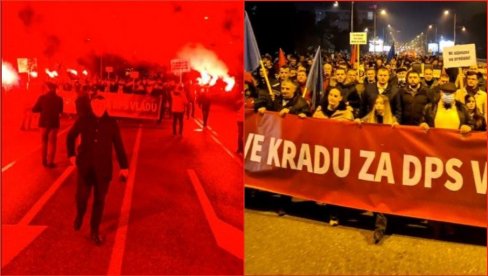 GLASOVE KRADU ZA DPS VLADU Novi protest u Podgorici protiv inicijative za formiranje manjinske Vlade (FOTO)