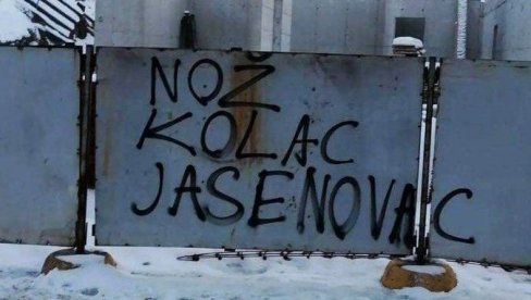 NOŽ, KOLAC, JASENOVAC: Sramni antisrpski grafiti u Istočnom Sarajevu