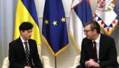 ОПРОШТАЈНА ПОСЕТА: Вучић се састао са амбасадором Украјине