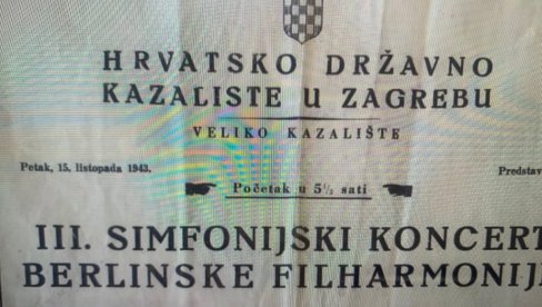 POVAMPIRENO USTAŠTVO: Novi skandal u Hrvatskoj - gostovanje Berlinske filharmonije najavljuju plakatom iz NDH!