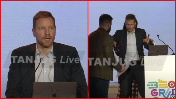 ПОЗЛИЛО МИЛАНУ АНТОНИЈЕВИЋУ: Драма на представљању пројекта Београд 2030, морали да га одведу са бине (ВИДЕО)
