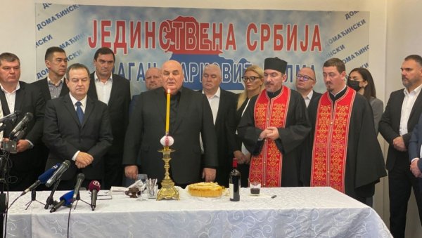 ЈЕДИНСТВЕНА СРБИЈА ОБЕЛЕЖИЛА СТРАНАЧКУ СЛАВУ Палма: Циљ коалиције са СПС-ом је -  Вучић председник, Дачић премијер!
