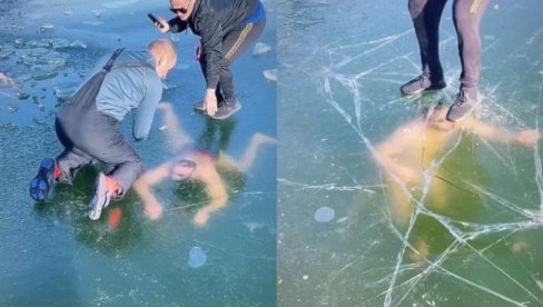 STRAŠNO: Borisa sekunde delile od smrti - sportista preživeo horor u zaleđenom jezeru (VIDEO)