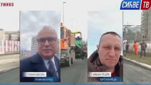 SIĆVE TV SA DVE LOKACIJE: Vesić se uključio uživo i razgovarao s direktorom “Beograd puta” (VIDEO)