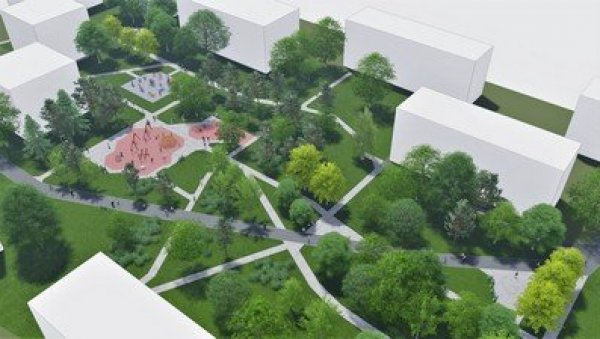 РАДОВИ ЗЕЛЕНИЛА У МЕЂУБЛОКОВСКОМ ПРОСТОРУ У ЖЕЛЕЗНИКУ: Нова оаза за одмор и уживање