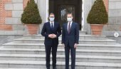 VUČIĆ U MADRIDU: Predsednik Srbije započeo zvaničnu posetu, na sastanku sa kraljem Španije