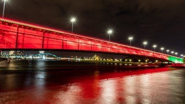 БРАНКОВ И МОСТ НА АДИ ВЕЧЕРАС У ЦРВЕНОМ: Град Београд и Краљевина Мароко славе јубилеј