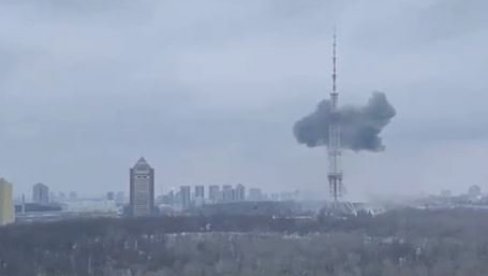RUSI POZVALI STANOVNIKE KIJEVA DA NAPUSTE DOMOVE: Snažna eksplozija kod TV tornja u ukrajinskoj prestonici (VIDEO)