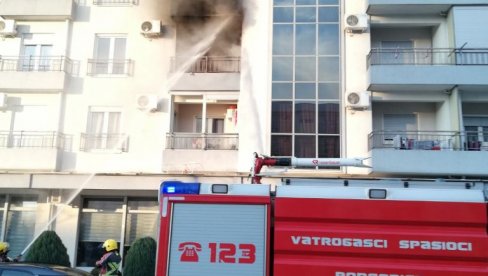 POŽAR U PODGORICI: Gore dva stana, vatrogasci se bore sa stihijom (VIDEO)