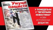 NOVI ISTORIJSKI DODATAK – “UNUCI NACISTA U UKRAJINSKIM ROVOVIMA“: U ponedeljak u Večernjim novostima