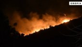 ВЕЛИКИ ШУМСКИ ПОЖАР У ХРВАТСКОЈ: Ватрена стихија код Омиша, на терену 82 ватрогасца, јак ветар отежава гашење (ВИДЕО)