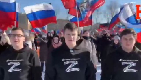 ZA RUSIJU! ZA PUTINA! Moćna poruka ruske omladine iz Petrograda (VIDEO)