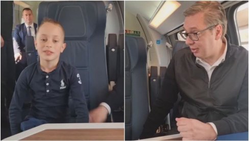 PREDSEDNIK ISPUNIO ŽELJU DEČAKU: Mali Laza se upoznao sa Vučićem - želi da postane inženjer (VIDEO)