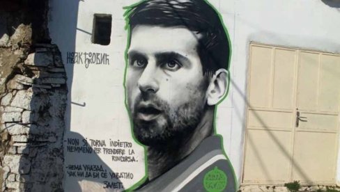 OTAC BENEDIKT: Obnovićemo mural Đokovića u Orahovcu