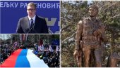 OTKRIVEN SPOMENIK ĐENERALU VELJKU: Vučić poručio - Srbija nikada neće zaboravljati svoje junake (FOTO/VIDEO)