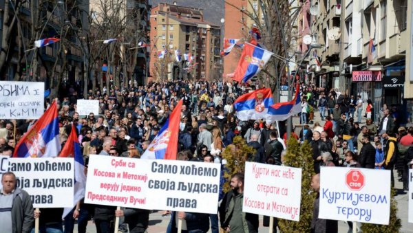 НАЈМАСОВНИЈИ ПРОТЕСТИ СРБА НА КОСОВУ: 10.000 грађана изашло на улице да искаже протест због Куртијевог терора (ФОТО/ВИДЕО)