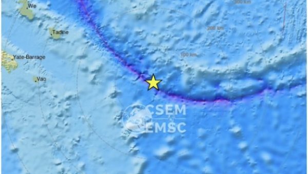 ЈАЧИНЕ ЈЕ СЕДАМ РИХТЕРА: Снажан земљотрес погодио Нову Каледонију